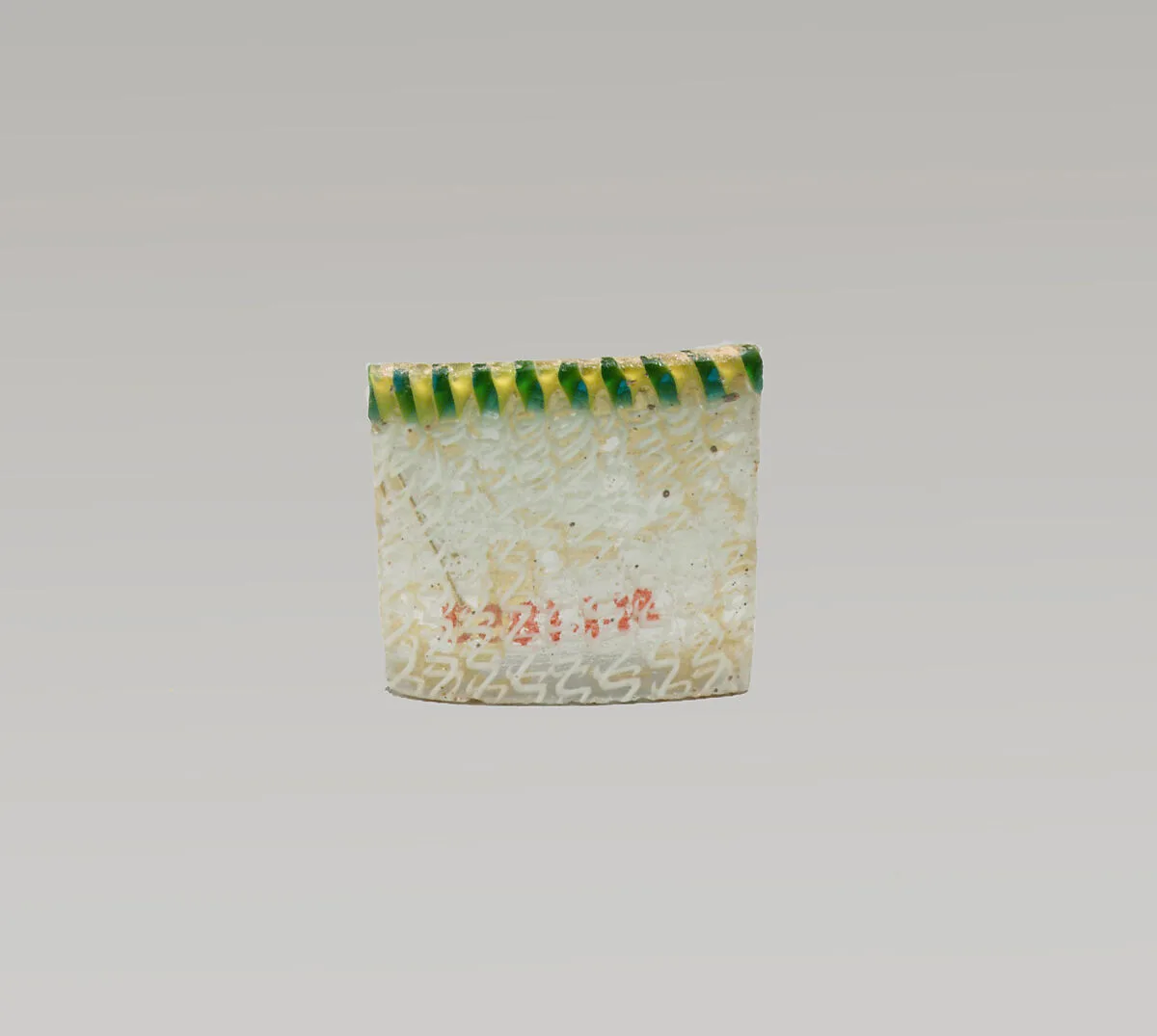 Glass network mosaic fragment — Unknown