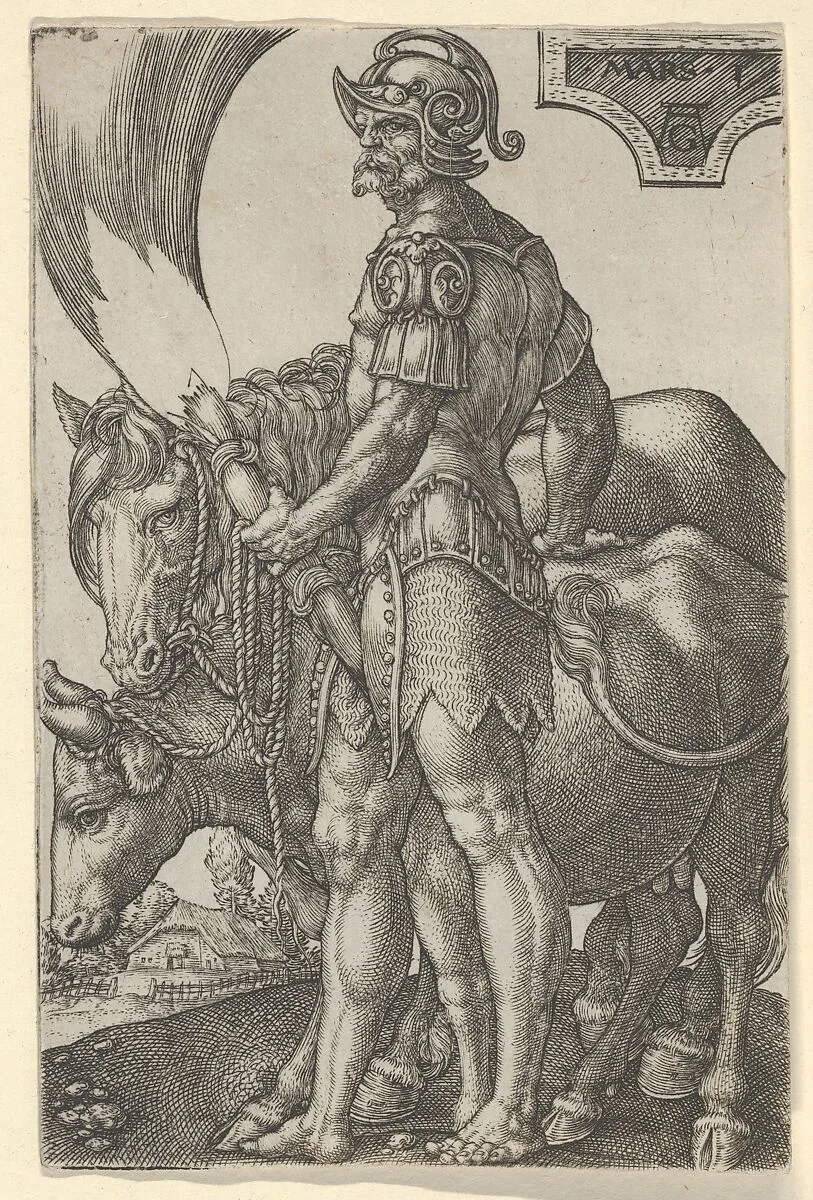 Mars, from The Seven Planets — Heinrich Aldegrever
