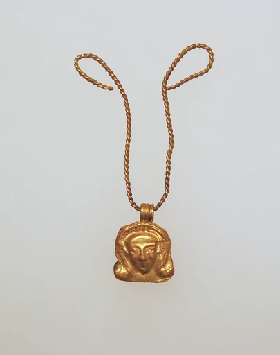 Pendant in the form of Hathor's head
