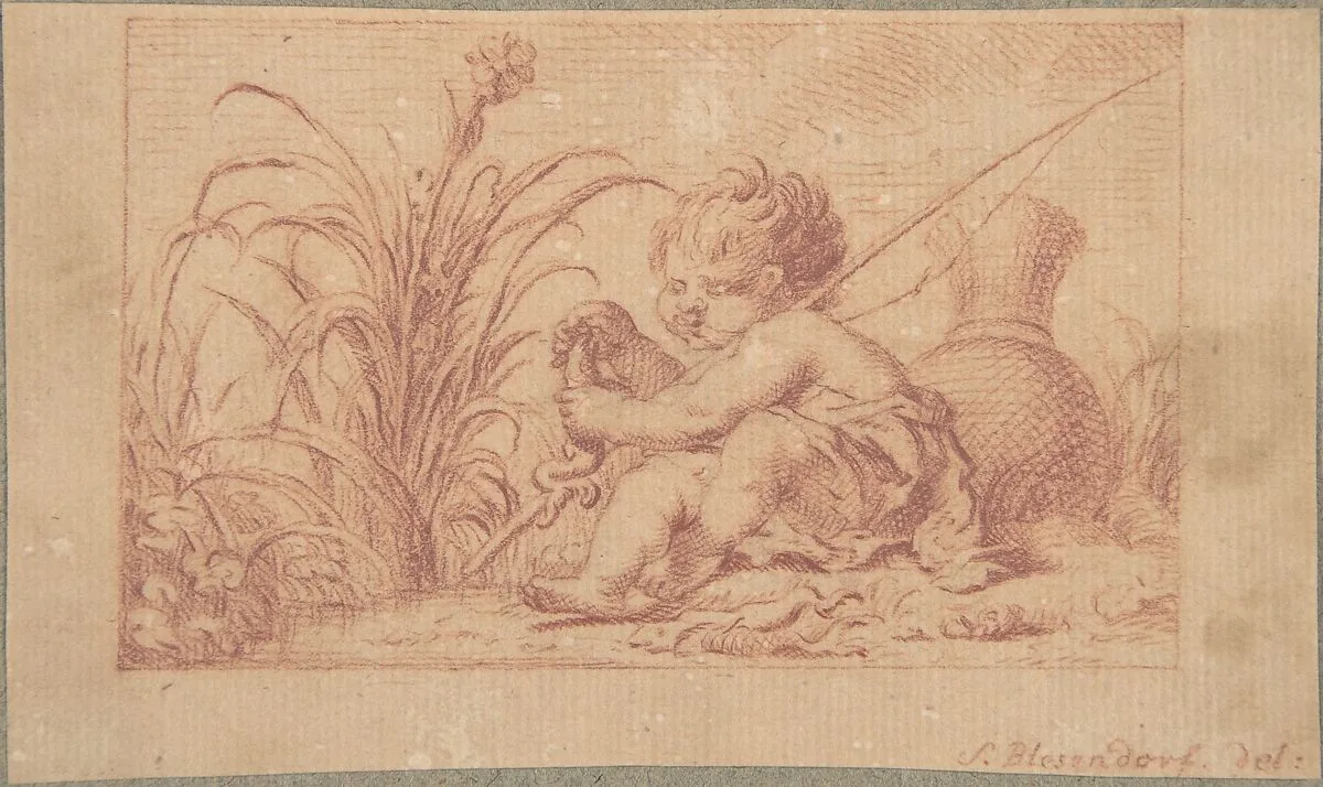 A Fishing Putto — Sophia Blesendorf