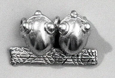 Gold Double Frog Ornament — Unknown
