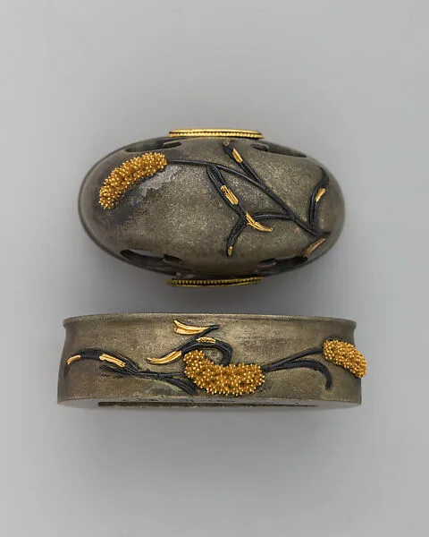 Sword-Hilt Collar and Pommel (Fuchigashira) — Unknown