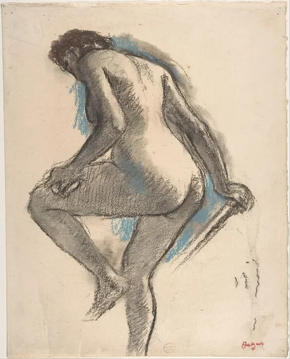 Bather Sponging Her Knee
