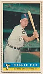 Nellie Fox, 2nd Base, Chicago White Sox, from the Bazooka "Blank Back" series (R414-15), issued by Topps Chewing Gum Company. — Topps Chewing Gum Company