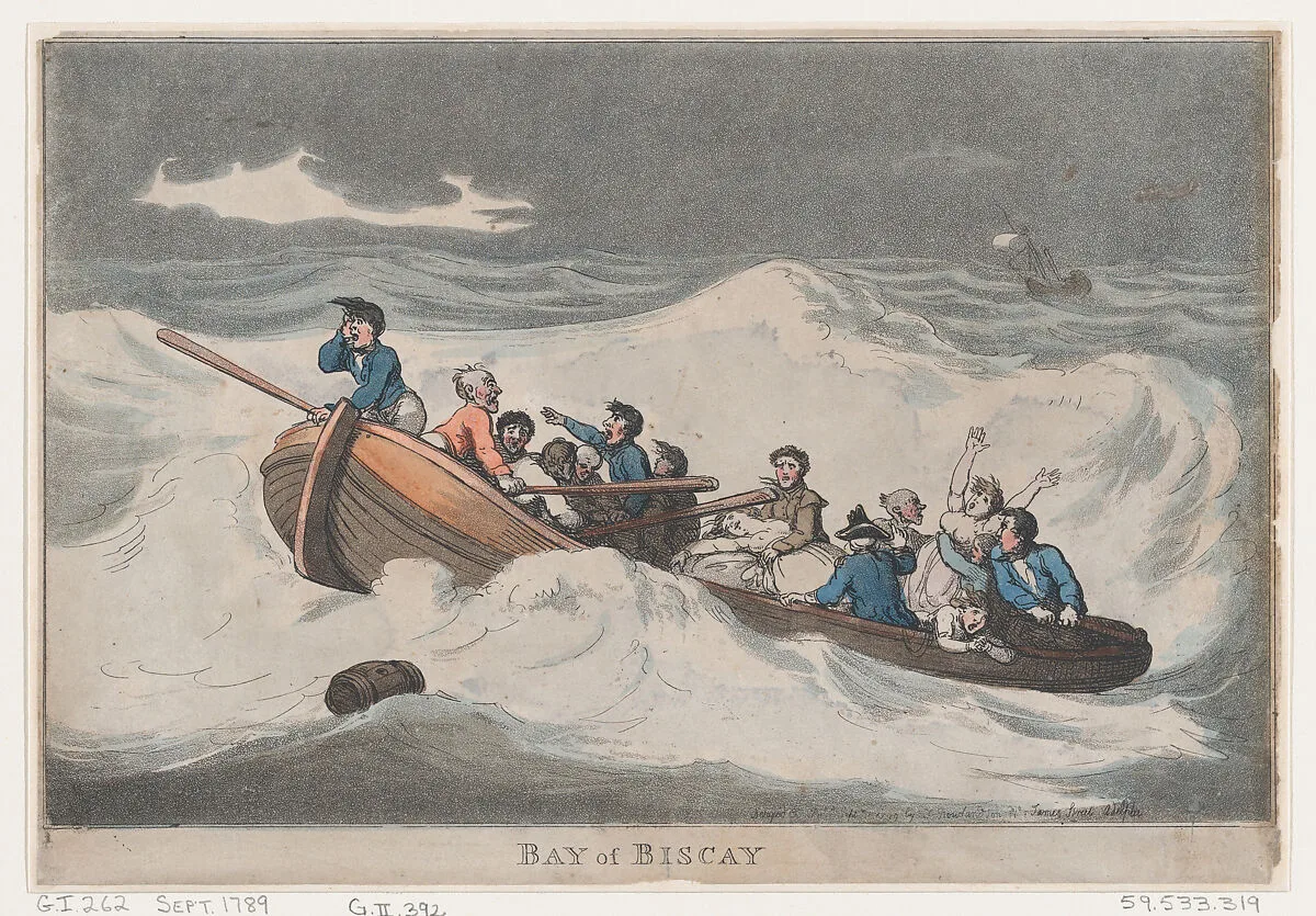 Bay of Biscay — Thomas Rowlandson|William Rowlandson