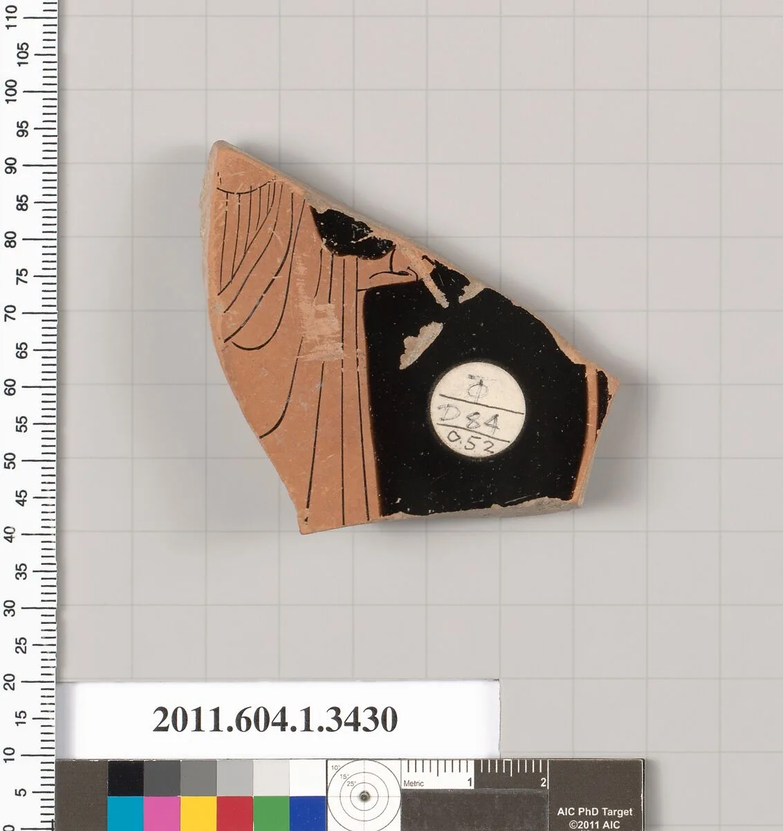 Terracotta fragment of a kylix (drinking cup) — Unknown