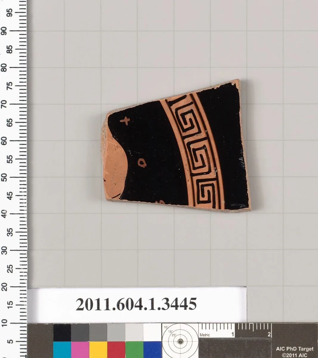 Terracotta fragment of a kylix (drinking cup) — Unknown