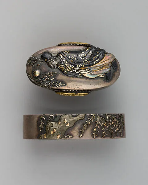 Sword-Hilt Collar and Pommel (Fuchigashira) — Unknown