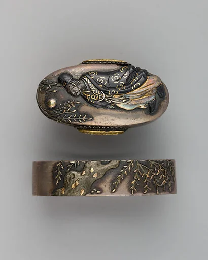 Sword-Hilt Collar and Pommel (Fuchigashira)