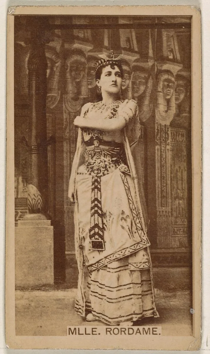 Mlle. Rordame, from the Actresses series (N245) issued by Kinney Brothers to promote Sweet Caporal Cigarettes — Kinney Brothers Tobacco Company