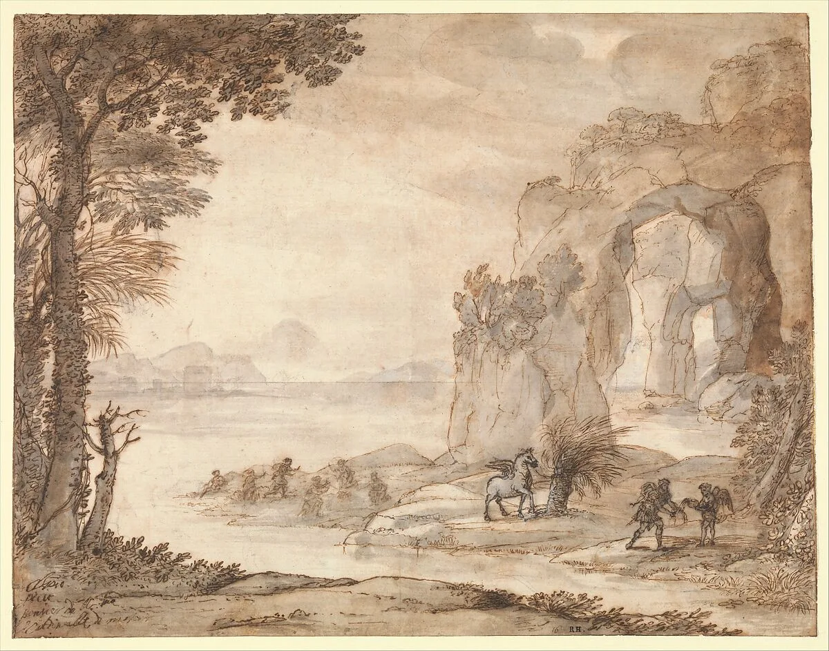 Perseus and the Origin of Coral — Claude Lorrain (Claude Gellée)