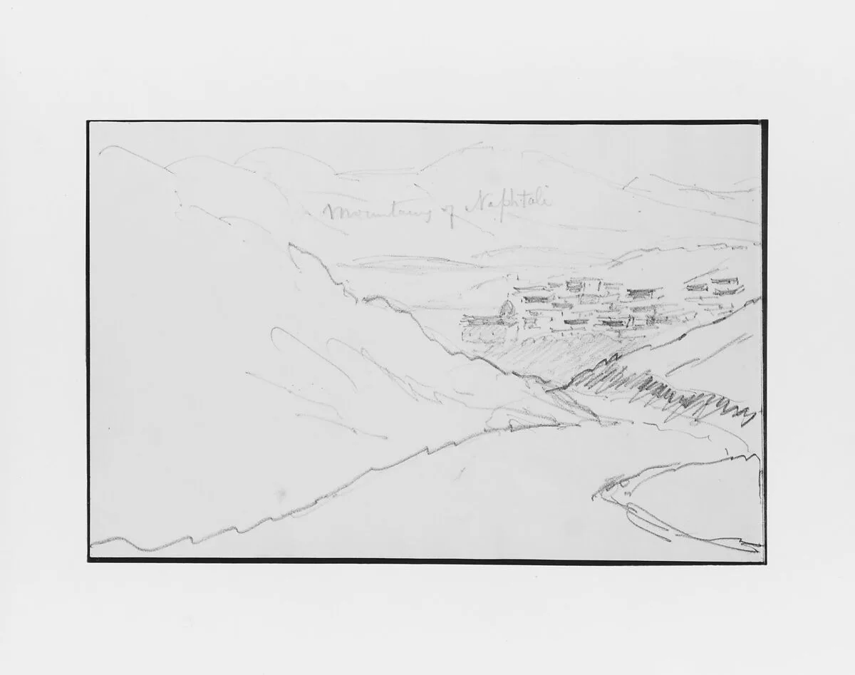 Mountains of Naphtali (?) (from Sketchbook) — Mary Newbold Sargent