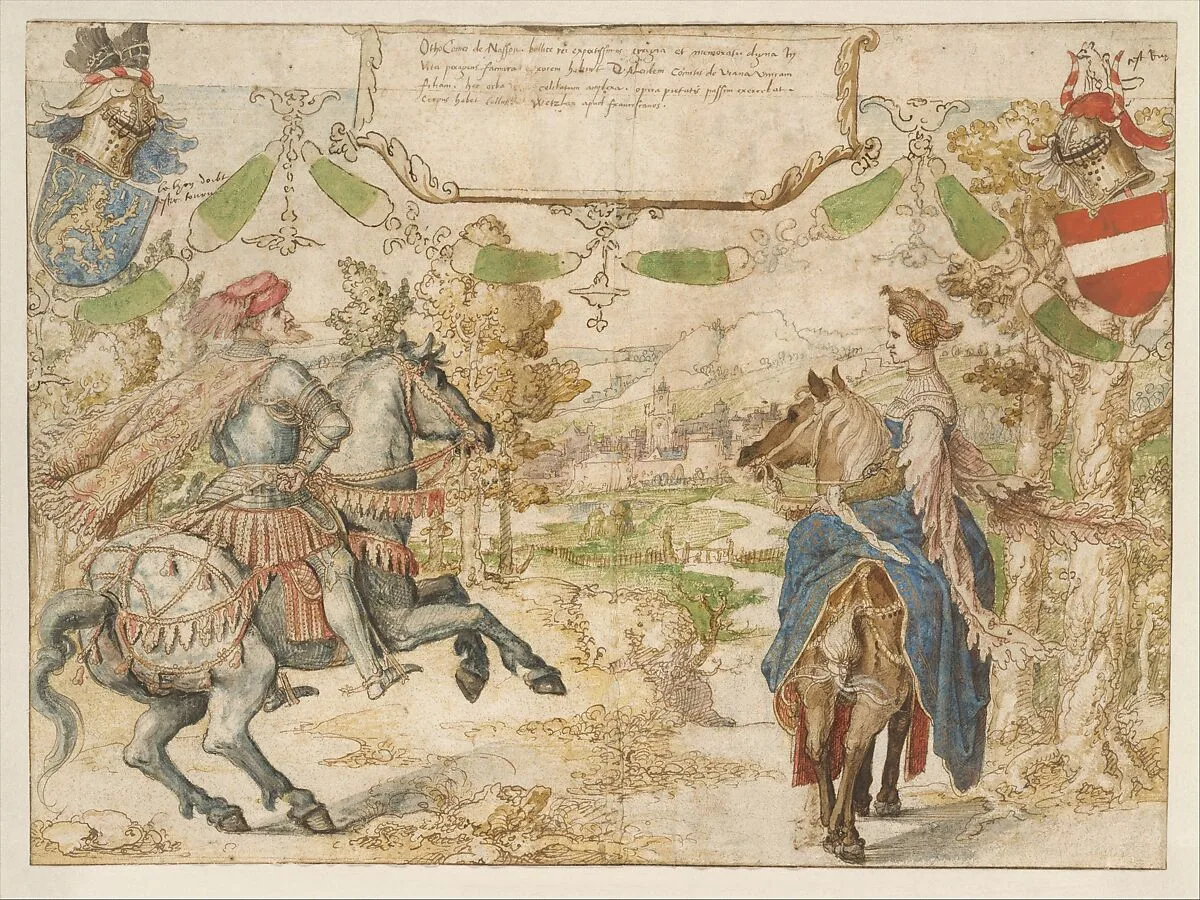 Otto, Count of Nassau and his Wife Adelheid van Vianen — Bernard van Orley