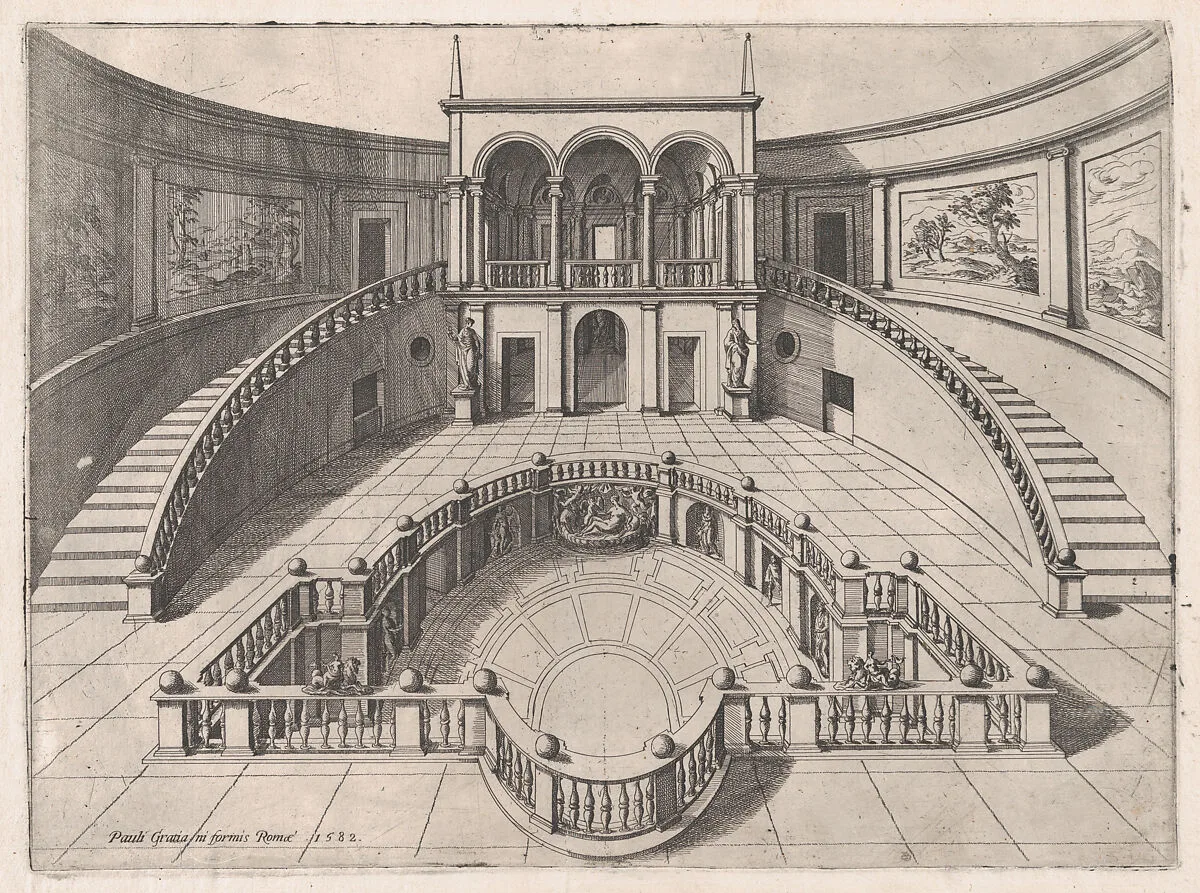 Speculum Romanae Magnificentiae: The Great Hall within the Farnese Palace — Anonymous|Paolo Graziani