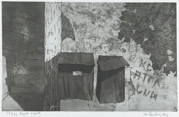 Letter boxes (Brevlådorna), from the portfolio of the Swedish Fine Art Print Society (Föreningen för Grafisk Konst) — Jan Forsberg|Föreningen för Grafisk Konst
