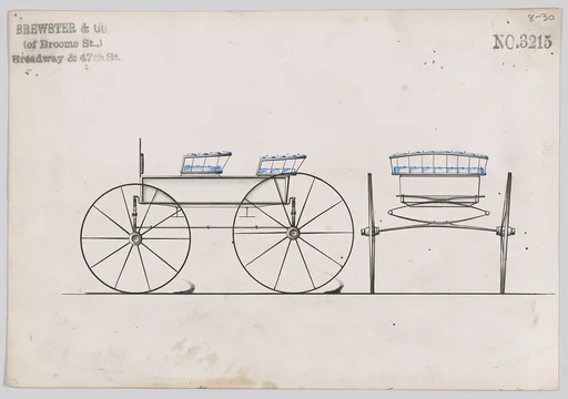 Design for 4 seat Phaeton, no top, no. 3215