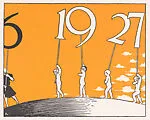 Calendar page, January 1927 — Rudolph Ruzicka|The Marchbanks Press