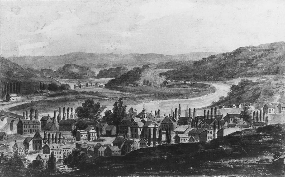 A Town on the Mohawk River in Central New York State (?) — Pavel Petrovich Svinin