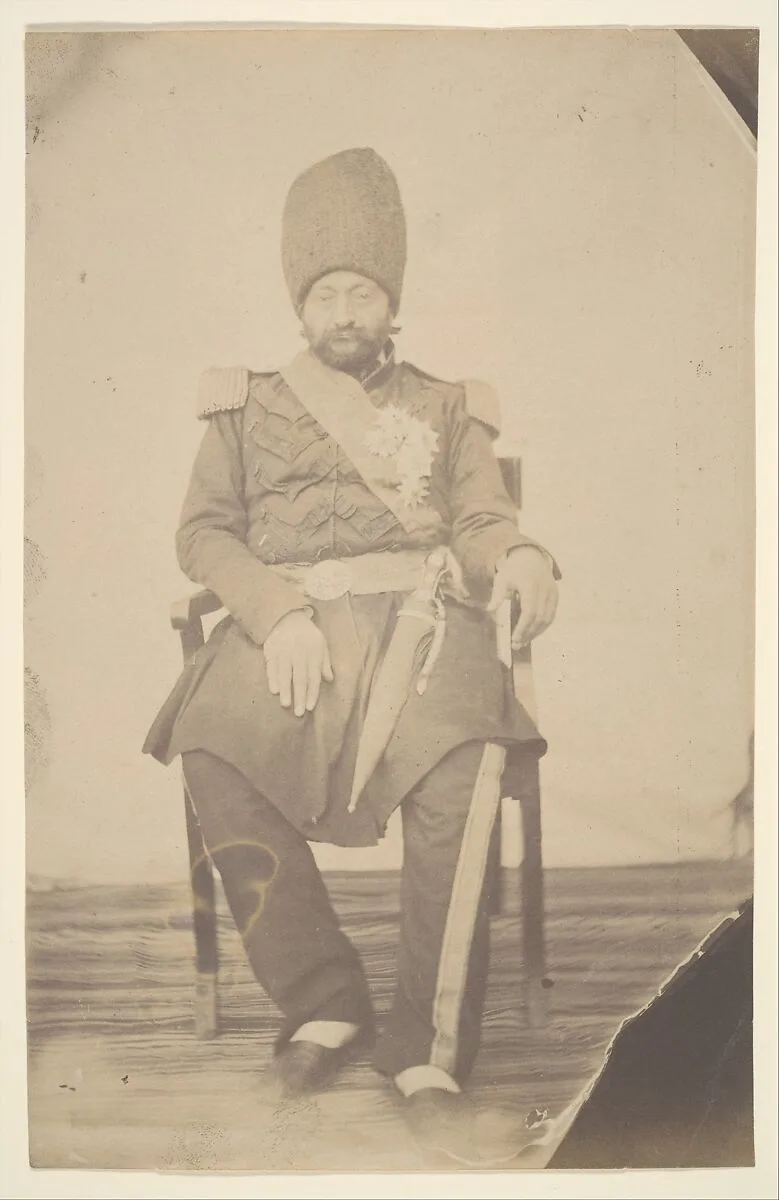 Portrait of Ardeshir Mirza, uncle of the king — Luigi Pesce