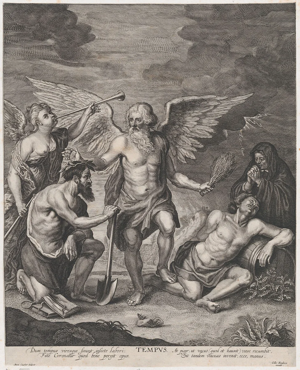 Time crowning Employment and punishing Idleness — Antoine Couchet|Gillis Hendricx|Peter Paul Rubens