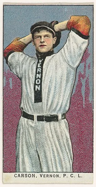 Carson, Vernon, Pacific Coast League, from the "Obak Baseball Players" set (T212), issued by the American Tobacco Company to promote Obak Mouthpiece Cigarettes — American Tobacco Company