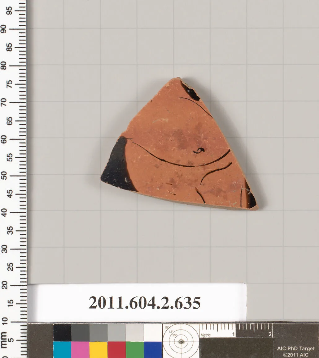 Terracotta fragment of a column-krater (bowl for mixing wine and water) — Unknown