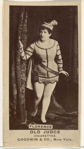 Florence, from the Actors and Actresses series (N171) for Old Judge Cigarettes