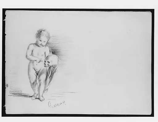 Cupid and Pysche, Faces and Heads (from Switzerland 1869 Sketchbook)