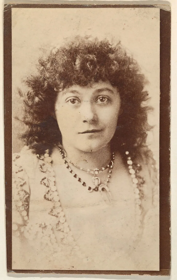 Portrait of actress wearing multiple necklaces, from the Actresses series (N668) — Unknown