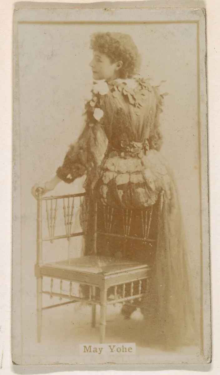 May Yohe, from the Actresses series (N245) issued by Kinney Brothers to promote Sweet Caporal Cigarettes — Kinney Brothers Tobacco Company
