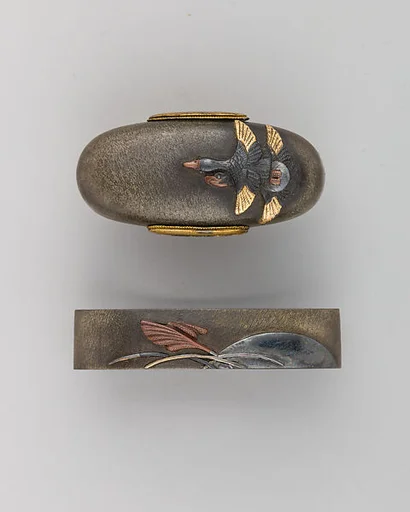 Sword-Hilt Collar and Pommel (Fuchigashira)