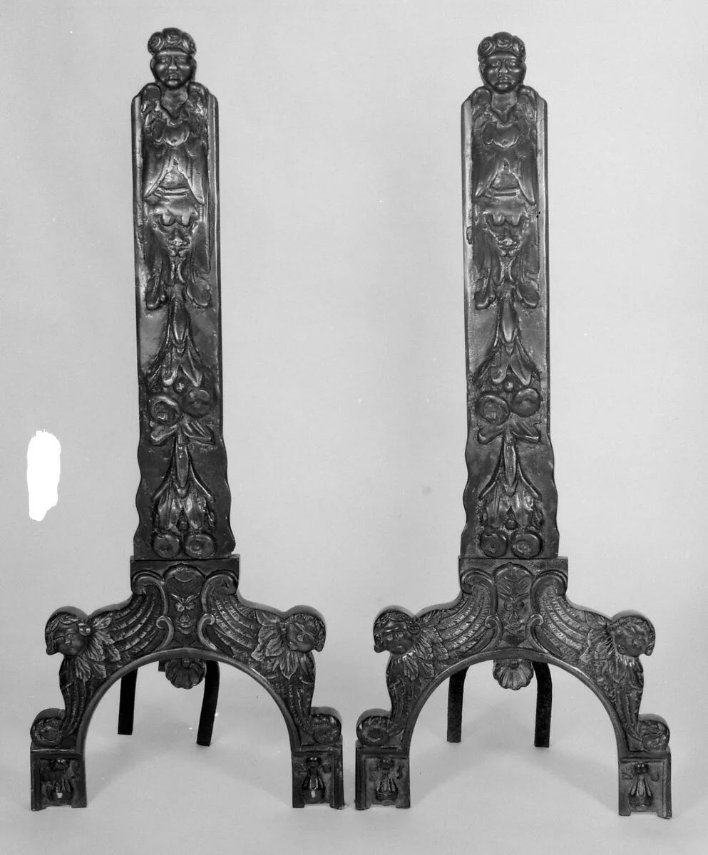 Pair of andirons — Unknown
