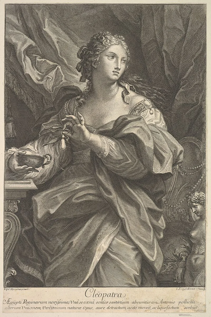 Cleopatra — Johann Jakob Frey the Elder|Carlo Maratti