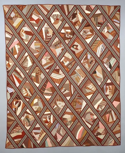 Quilt, Contained Crazy pattern