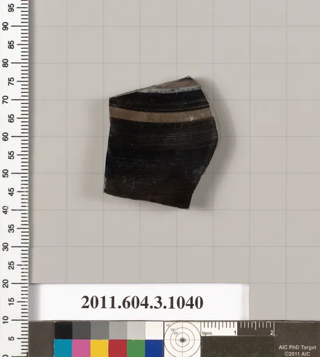 Terracotta fragment of a plate?