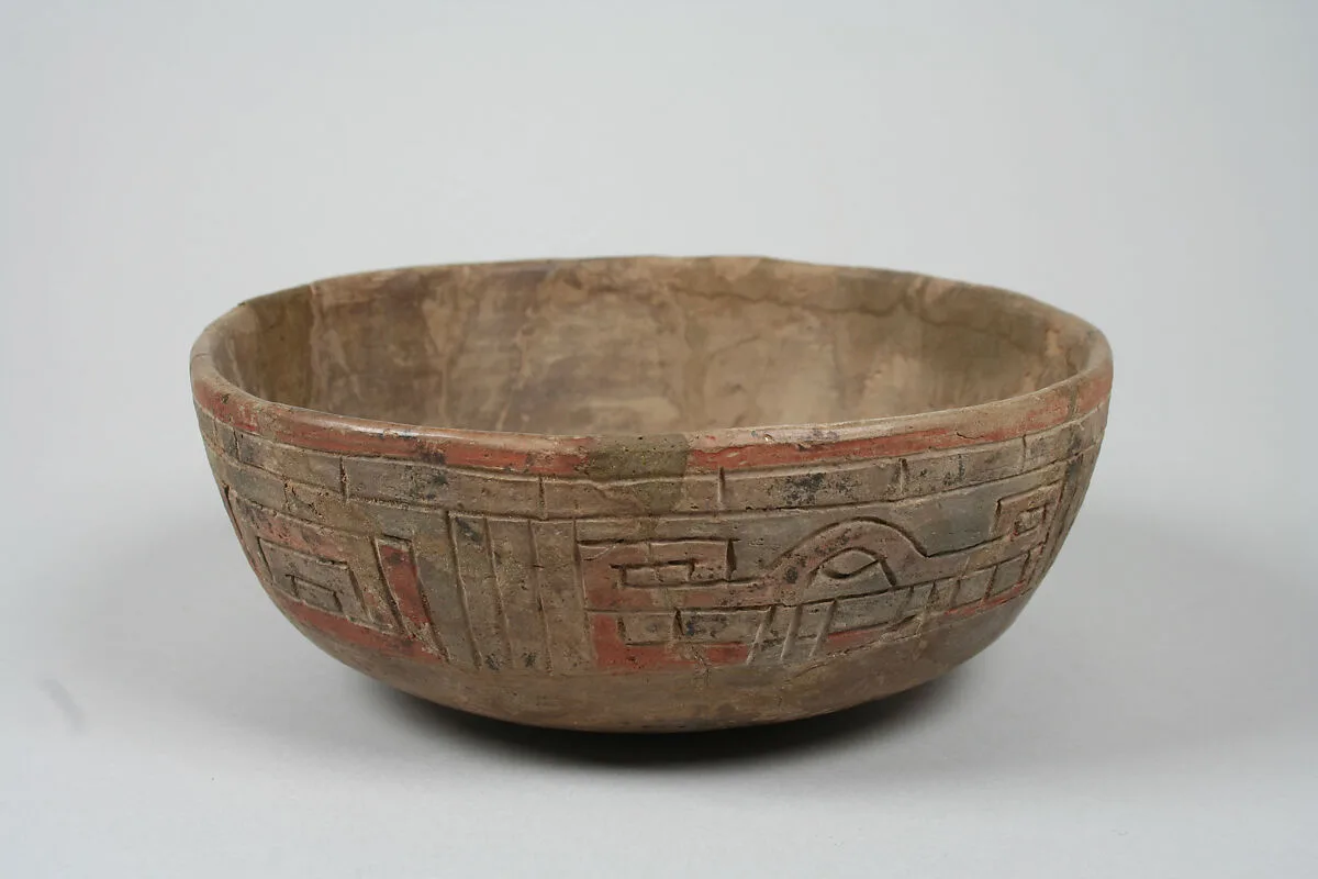 Incised bowl with fox motif — Unknown