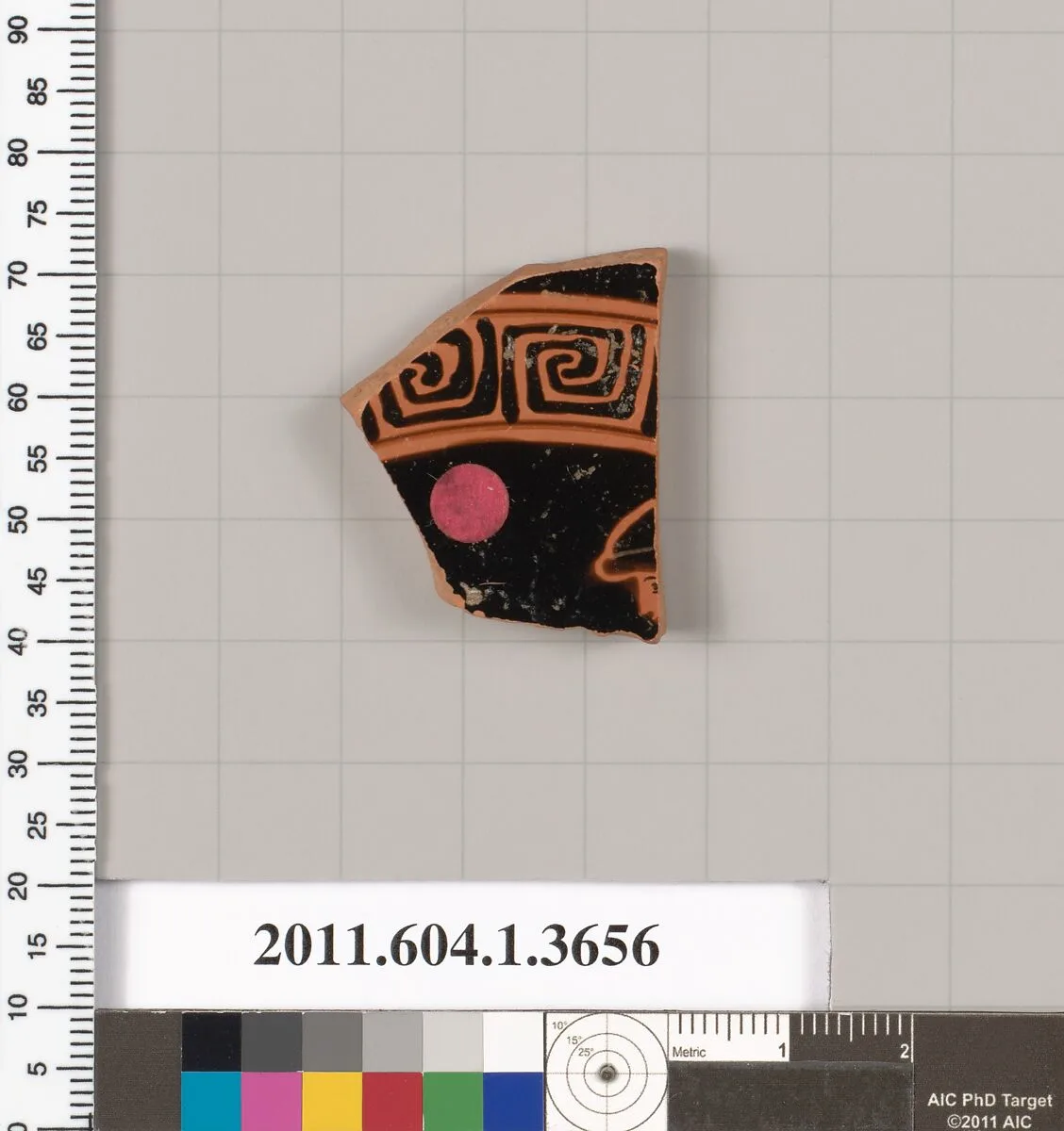 Terracotta fragment of a kylix (drinking cup) — Unknown