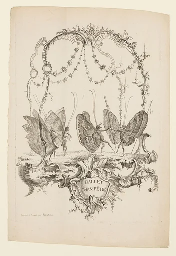 Country Ballet (Ballet Champêtre), from Essai de Papilloneries Humaines par Saint Aubin