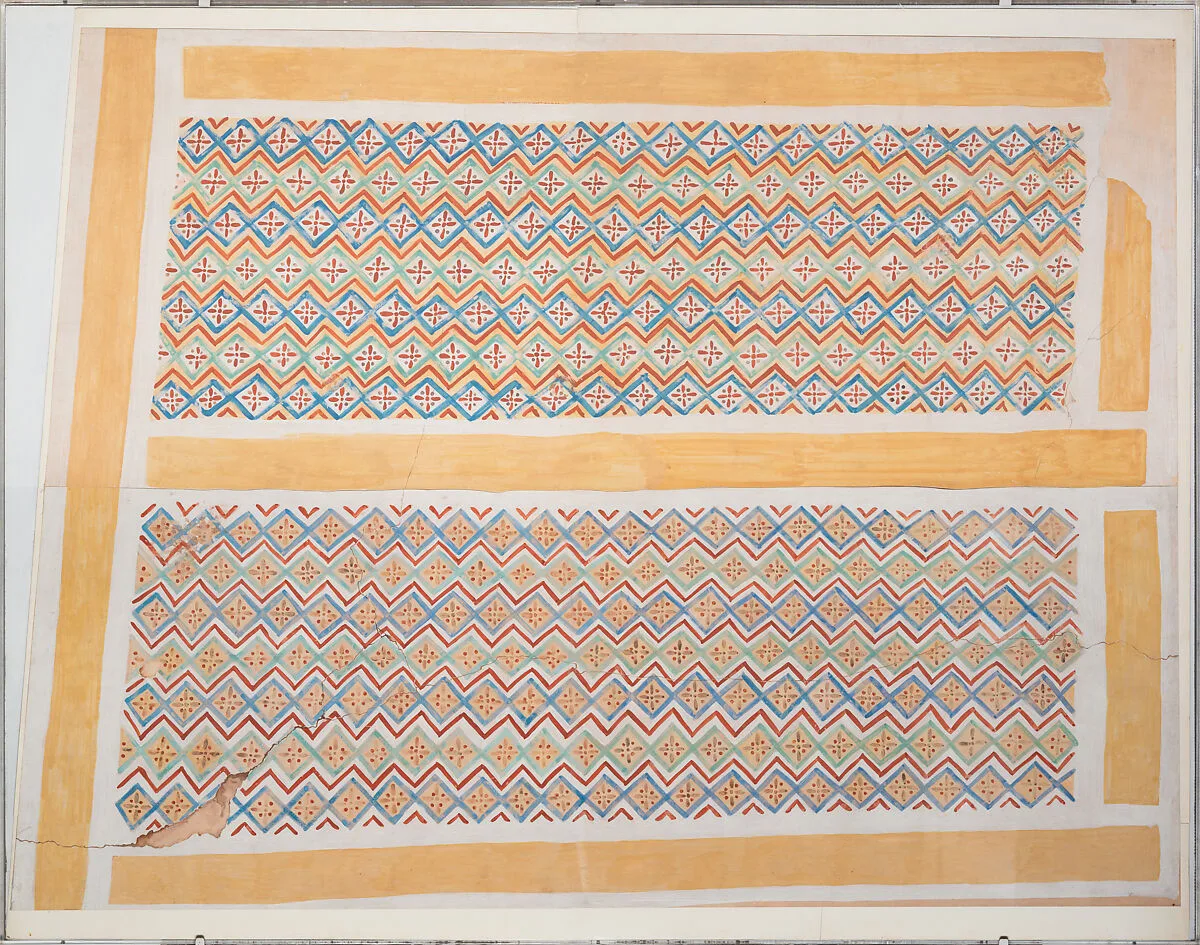 Ceiling on the North Side of the Transverse Hall of Nakht's Offering Chapel — Norman de Garis Davies