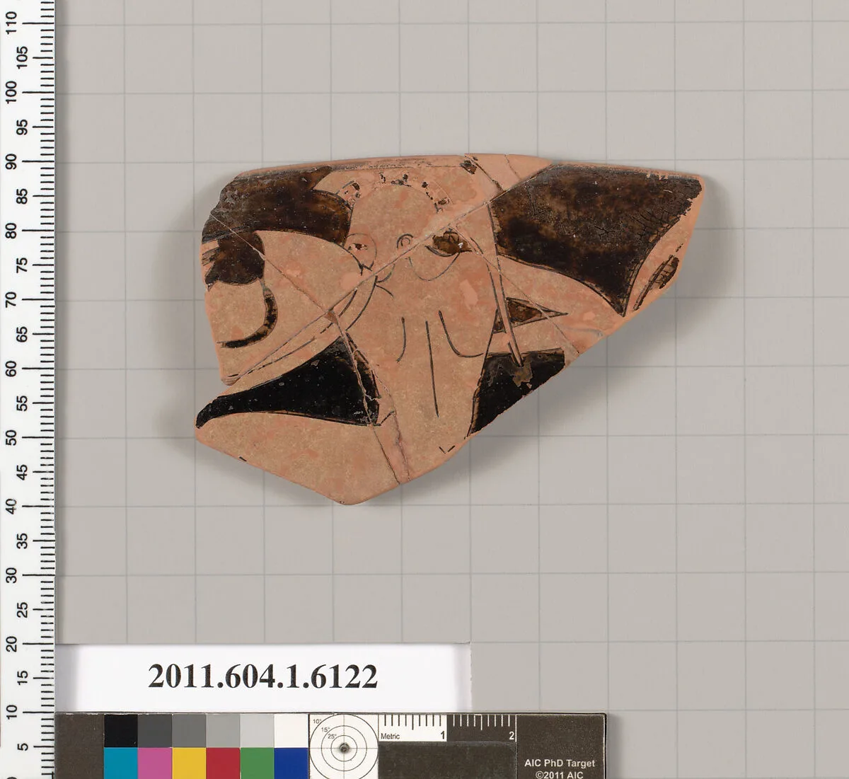 Terracotta rim fragment of a kylix (drinking cup) — Unknown