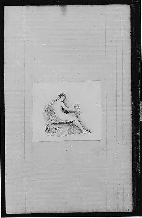 Nude Figure (from Sketchbook) — John William Casilear