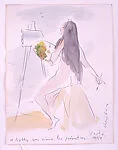 Seated Nude at an Easel