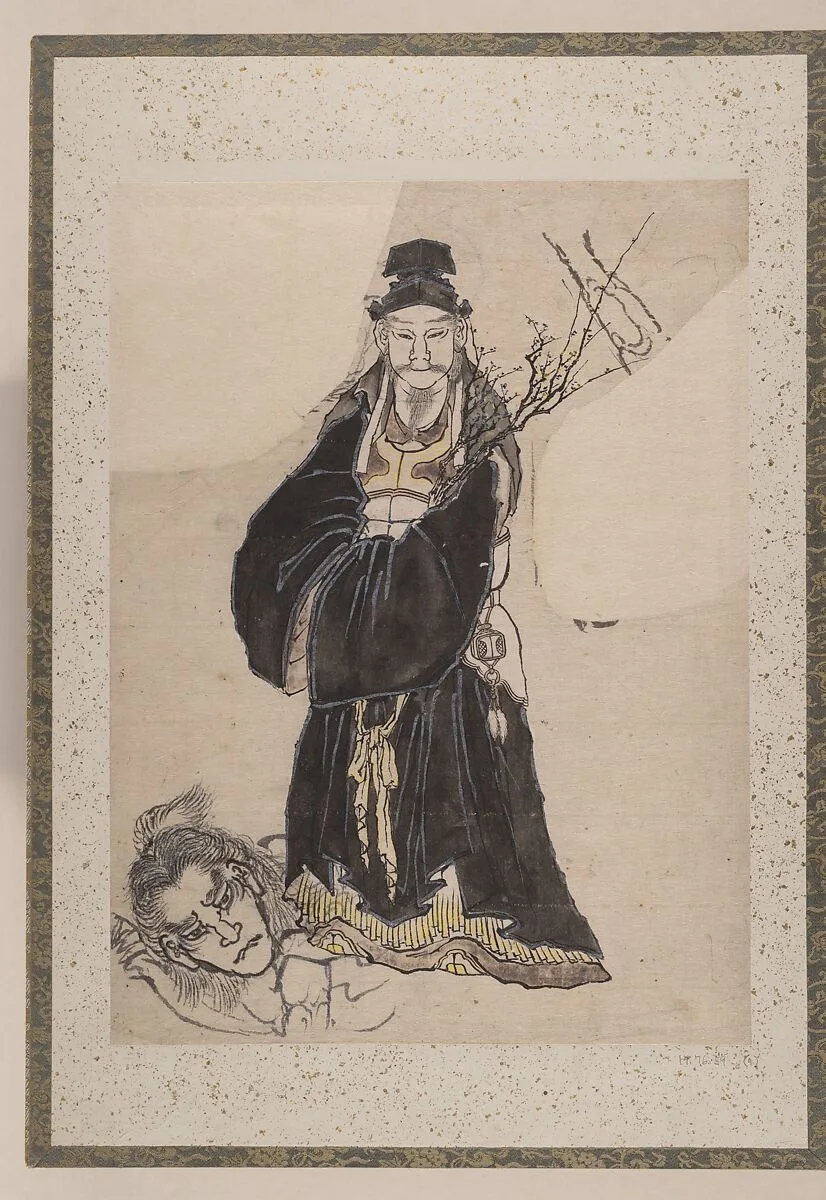 葛飾北斎筆 鶏と木材鶏図|Album of Sketches by Katsushika Hokusai and His Disciples — Katsushika Hokusai
