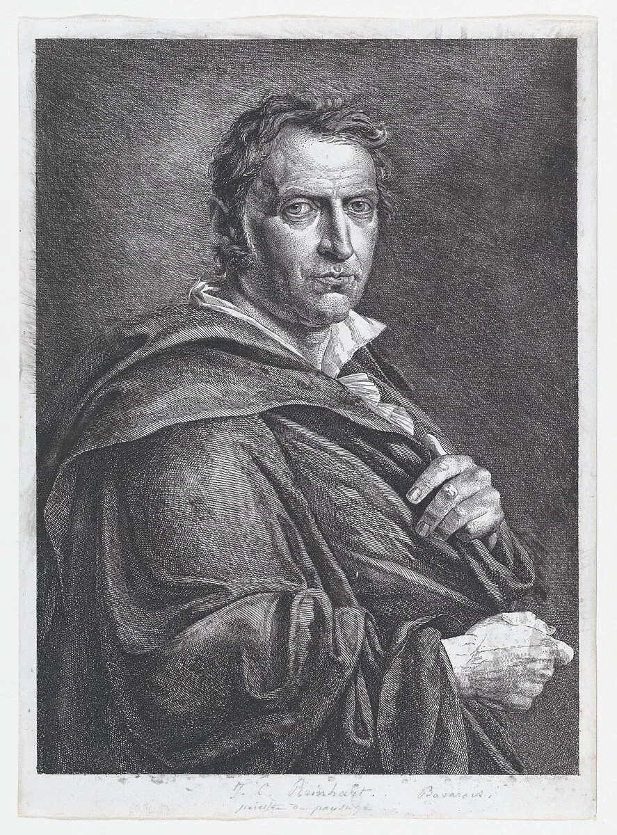 Portrait of the Artist Johann Christian Reinhart — José de Madrazo|Johann Christian Reinhart