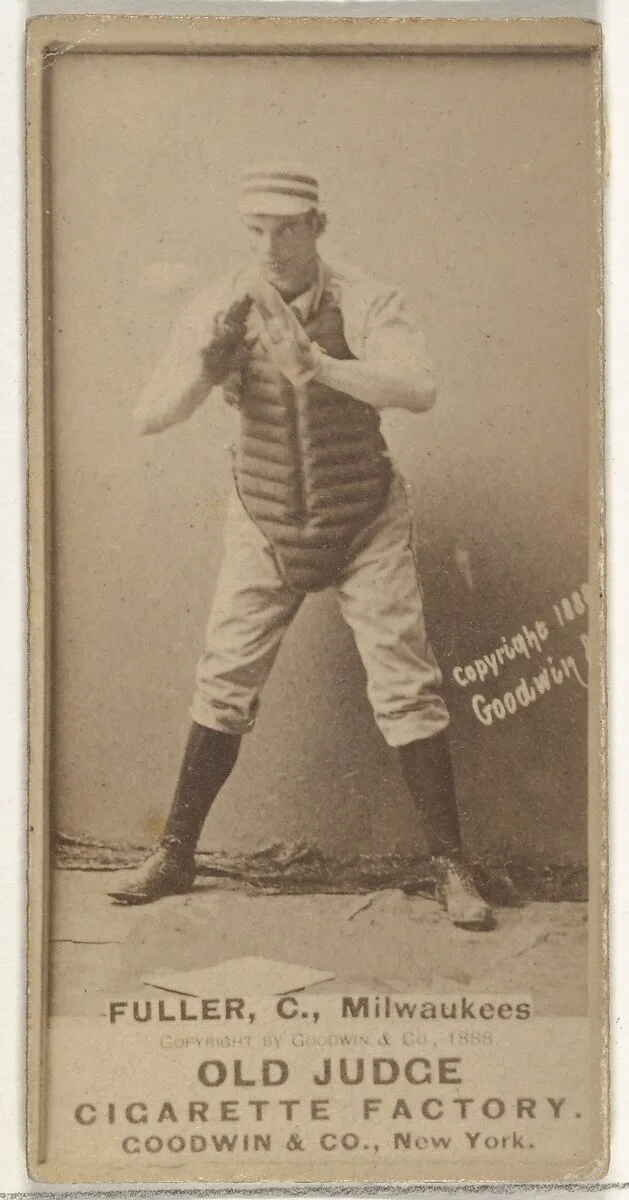 William E. "Will" Fuller, Catcher, Milwaukee, from the Old Judge series (N172) for Old Judge Cigarettes — Goodwin & Company