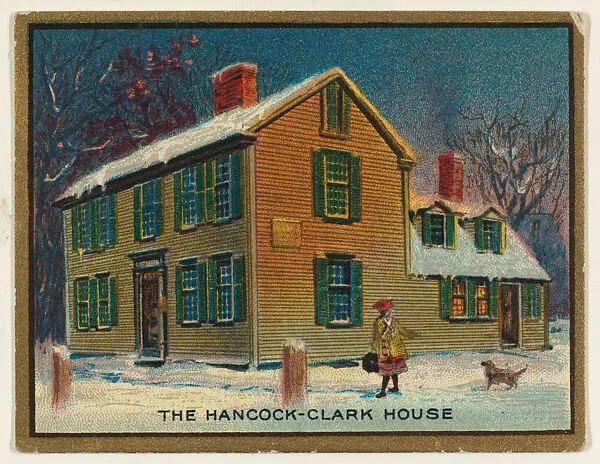 The Hancock-Clark House, from the "Historic Homes" series (T69), issued with Helmar Cigarettes by S. Anargyros Tobacco Company — S. Anargyros Tobacco Company