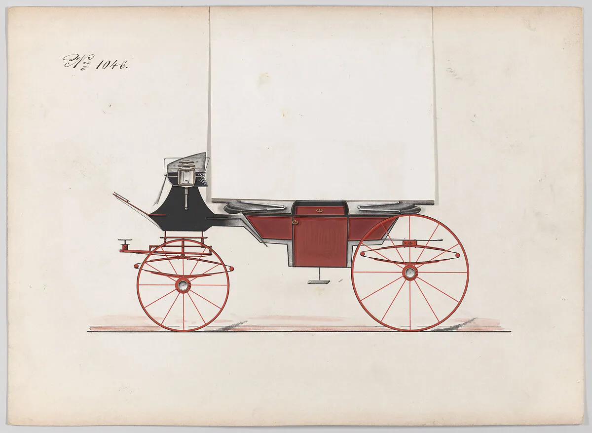 Design for Landau, no. 1046 — Brewster & Co.