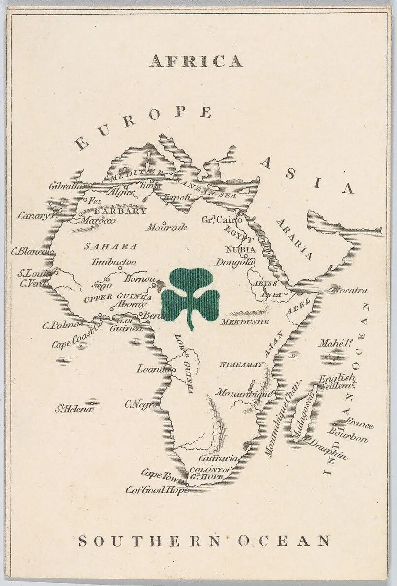Africa, from "Court Game of Geography" — William and Henry Rock
