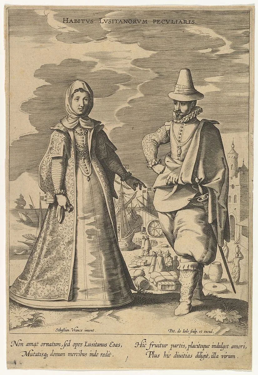 Habitus Lusitanorum Peculiaris, from Fashions of Different Nations — Pieter de Jode I|Sebastiaen Vrancx|Pieter de Jode I