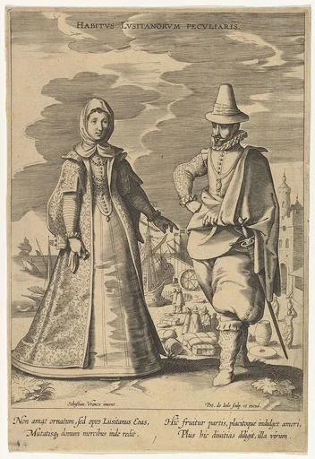 Habitus Lusitanorum Peculiaris, from Fashions of Different Nations